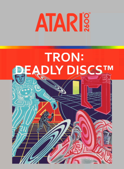 Tron Deadly Discs box art for Atari 2600
